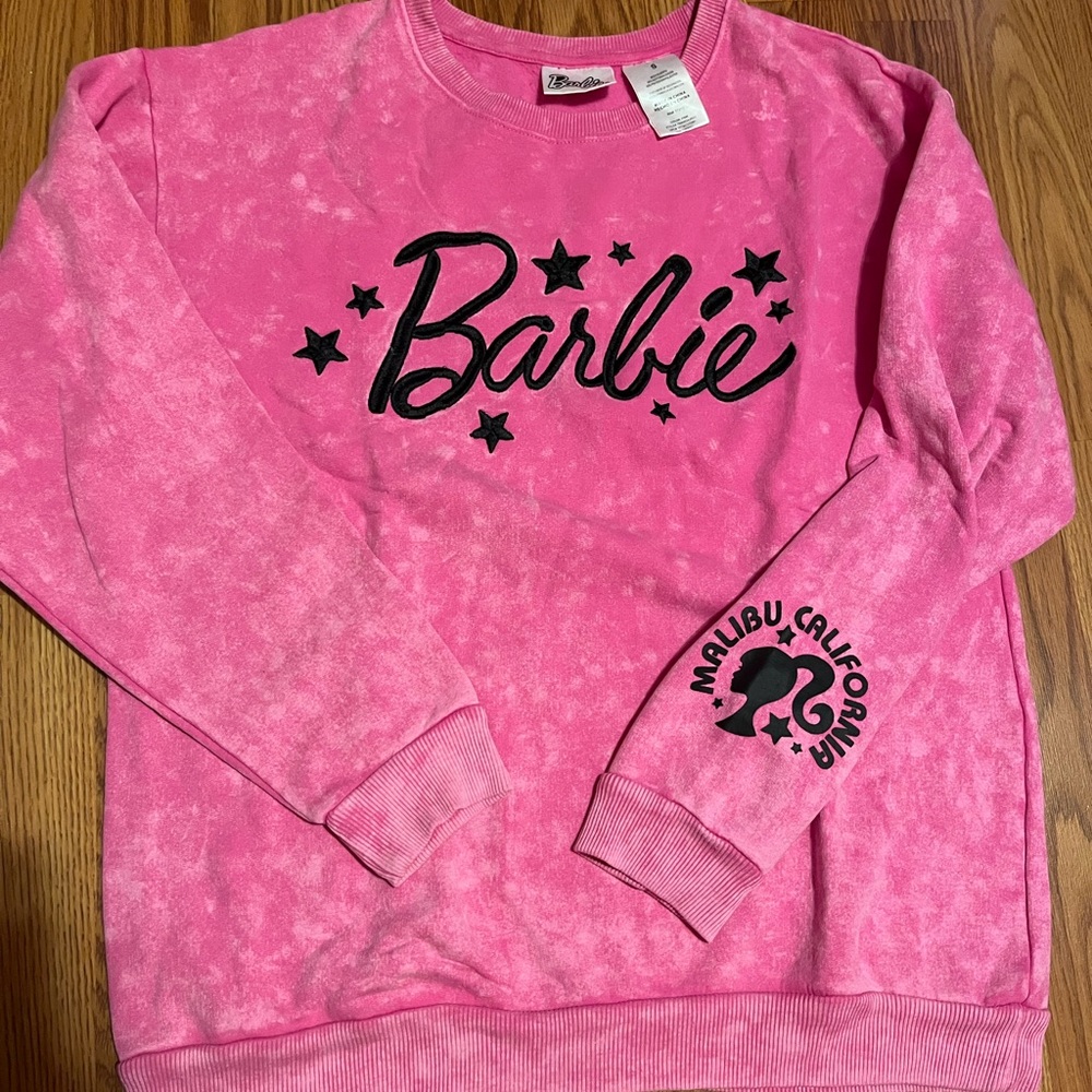 Barbie Hot Pink Top with Black Star Details